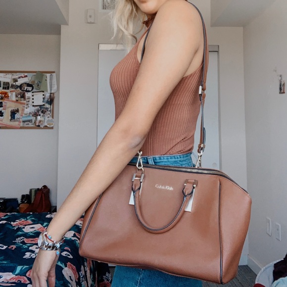 Handbags - Calvin Klein Leather Handbag